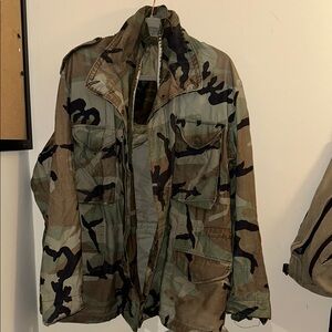 Vintage Army Camouflage Jacket
